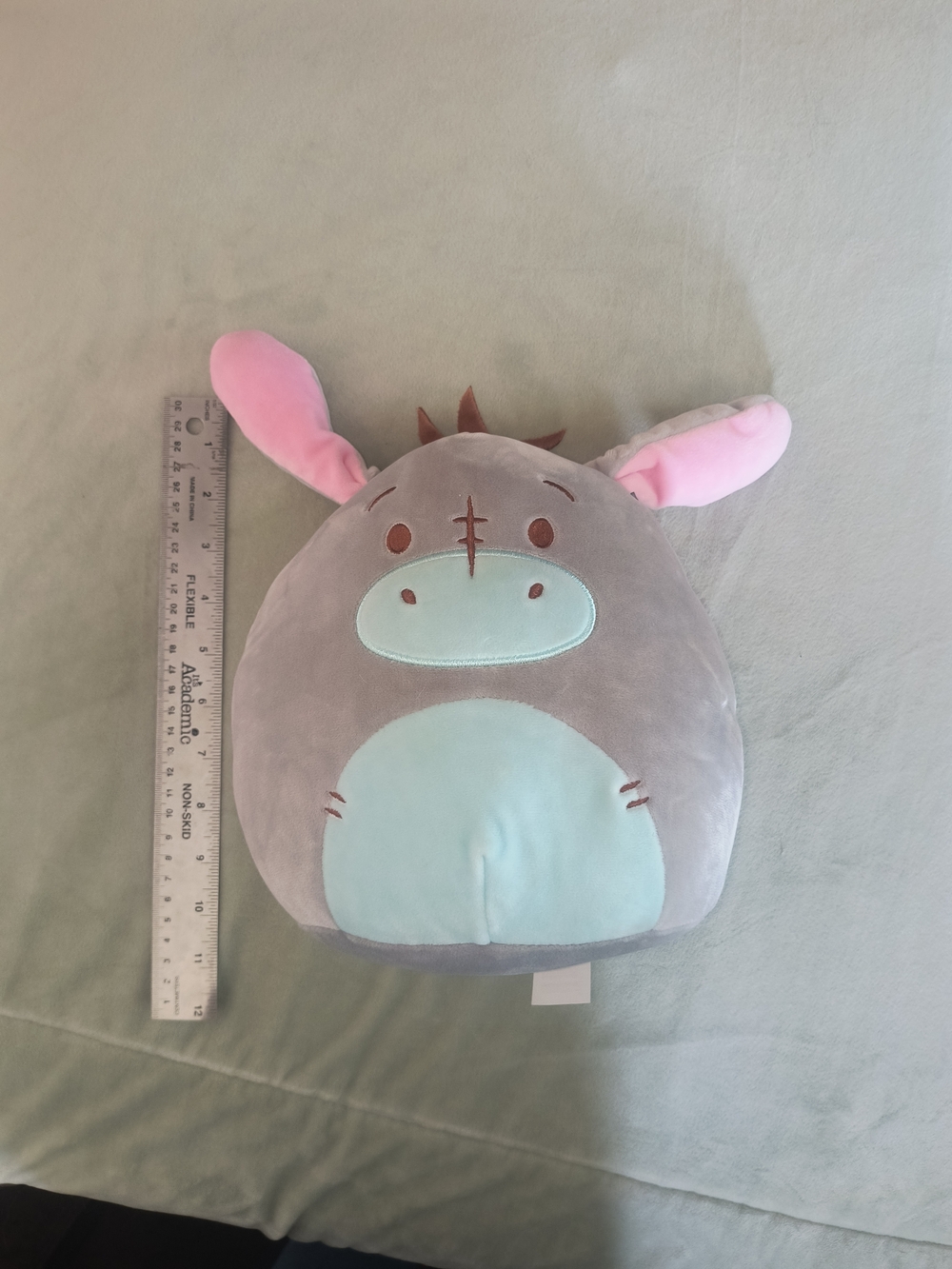 Disney Gray and Pink Plush Eeyore Pillow Buddy